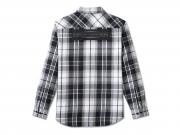 Hemd "Stacked Bar & Shield Long Sleeve Plaid Plaid Black"_1
