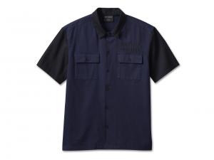 Men's Staple Colorblock Shirt Peacoat 96623-23VM