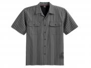 S/S Stripe Woven Shirt with Back Venting 96708-12VM