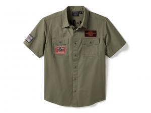 Men's V-Twin Equipped Solid Mechanics Shirt 96494-25VM