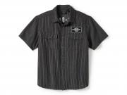 Men's V-Twin Equipped Striped Mechanics Shirt 96493-25VM