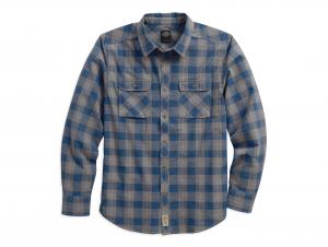 WASHED PLAID SLIM FIT SHIRT 96096-18VM