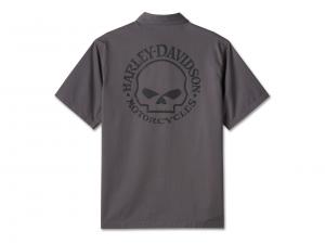 Hemd "Willie G Skull Dark Grey"_1