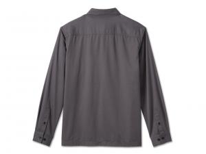 Hemd "Willie G Skull Long Sleeve Dark Grey"_1