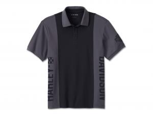 The Bagger Polo Shirt Colorblock-Design Black 96421-24VM