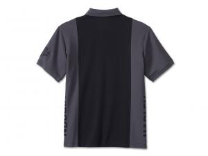 Polo-Hemd "The Bagger Colorblock-Design Black"_1