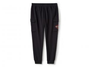 Men's Essential Fleece Cargo Pant Black 96358-25VM