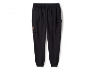 Hose "Essential Fleece Cargo Black"_1