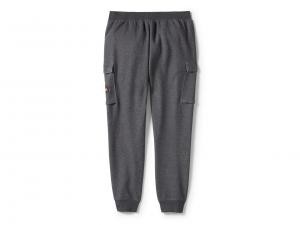 Hose "Essential Fleece Cargo Dark Grey"_1