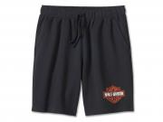 Shorts "Bar & Shield Fleece Black" 99197-24VM