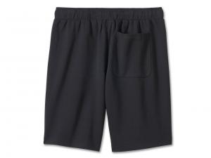 Shorts "Bar & Shield Fleece Black"_1