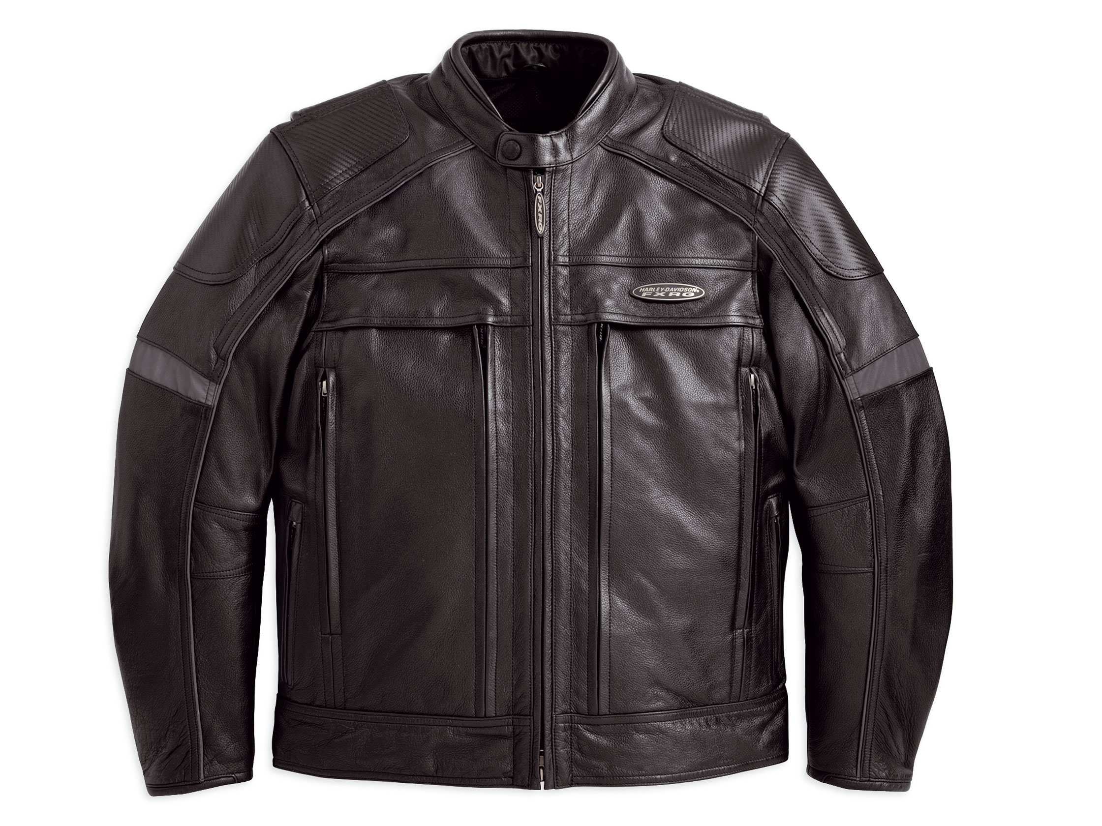 Harley Davidson FXRG Motorcycle Leather Jacket Mens Large Chest 42-45 Black