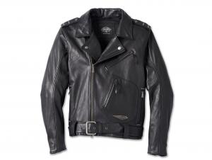 Men's 120th Anniversary Cycle Champ Leather Biker Jacket 97023-23EM