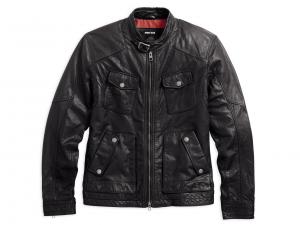 BUCKLE COLLAR LEATHER JACKET 97148-16VM