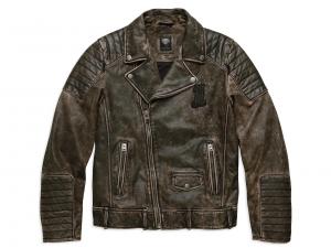 Lederjacke "DISTRESSED BIKER" 97174-17VM