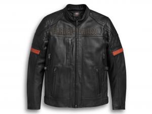 VANOCKER WATERPROOF H-D® TRIPLE VENT SYSTEM" LEATHER JACKET 98000-20EM