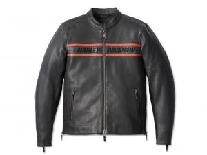 Men's Victory Lane II Leather Jacket - Black 98000-23EM