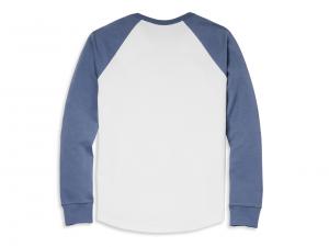 Longleeve "#1 Race Raglan Sleeve Graphic Blue"_1