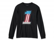 Longsleeve "#1 Racing Black" 99073-24VM