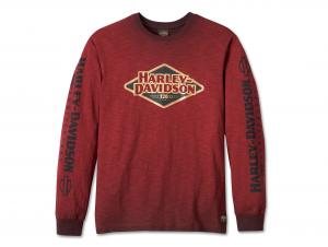 Men's 120th Anniversary Long Sleeve Tee - Red 96549-23VM