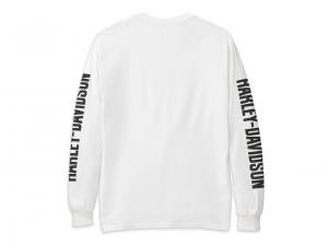 Longsleeve "Bar & Shield Long Graphic White"_1