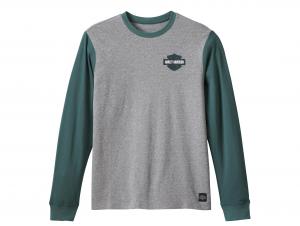 Men's Racing Tee Colorblocked Heather Grey 96555-23VM