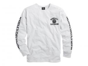 Longsleeve "SKULL WHITE" 99092-14VM