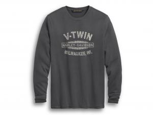 Longsleeve "V-TWIN GREY" 99019-20VM