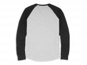 Longsleeve "Willie G Skull Raglan Sleeve Graphic Tee Grey"_1