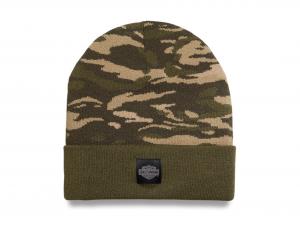 Men's Harley Forever Beanie - Camo Green 97691-23VM