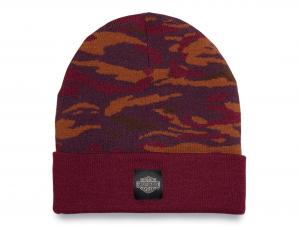 Men's Harley Forever Camo Beanie Camo Red 97690-23VM