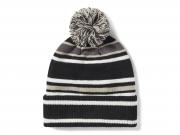 Mütze "Stripe Pom Beanie Black"_1