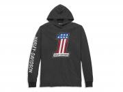 Men's #1 Race Slub Jersey Hooded Graphic Tee 96011-22VM