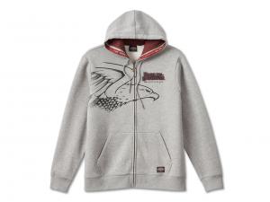 Pullover "120th Anniversary Zip-Up Hoodie Charcoal Grey" 96521-23VM