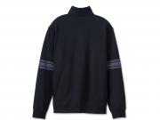 Pullover "Bar & Shield 1/4 Zip Fleece Black"_1