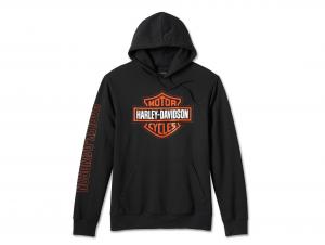 Men's Bar & Shield Hoodie Black 99062-24VM