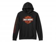 Men's Bar & Shield Hoodie Black 99062-24VM