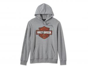 Men's Bar & Shield Hoodie Medium Grey 99063-24VM