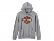 Men's Bar & Shield Hoodie Medium Grey 99063-24VM