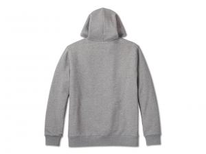 Pullover "Bar & Shield Lined Zip-Up Hoodie Grey"_1