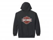 Pullover "Bar & Shield Zip Front Hoodie Black"_1