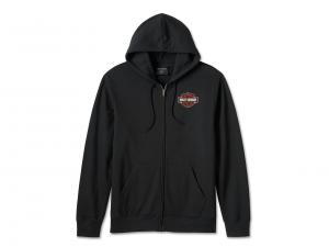 Men's Bar & Shield Zip-Up Hoodie 99066-24VM