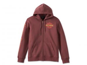 Men's Classic Eagle Zip-Up Hoodie Decadent Chocolate 96770-23VM