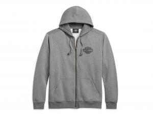 Men's Classic Logo Zip Hoodie Grey 96250-21VM