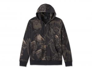 Pullover "Shadow Bird Zip-Up Hoodie" 96522-24VM