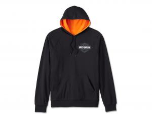 Pullover "Spirit of Freedom Reversible Hoodie Black & Orange" 96526-24VM