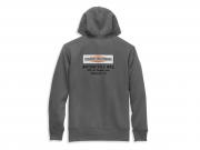 Pullover "Stacked Logo Chest Pocket Zip Front Hoodie"_1