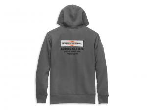 Pullover "Stacked Logo Chest Pocket Zip Front Hoodie"_1