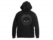 Pullover "Willie G Skull Zip Front Hoodie"_1