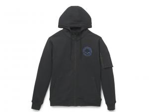 Pullover "Willie G" Skull Zip-Up Hoodie" 96285-22VM